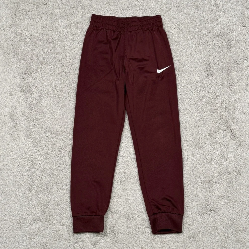 Nike Kids Burgundy Maroon Track Pants Joggers Size 7 6-7Y K263-R5Y
